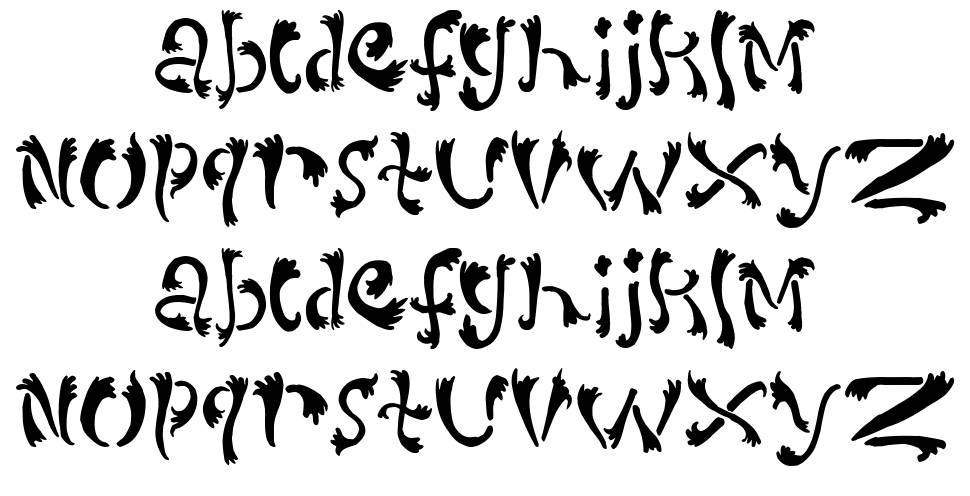 Dirty Serif font specimens