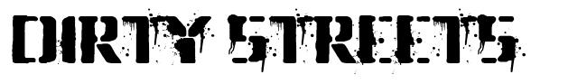 Dirty Streets font