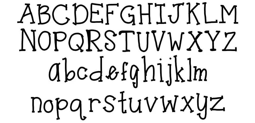 Dirty Wastebucketsfont specimens