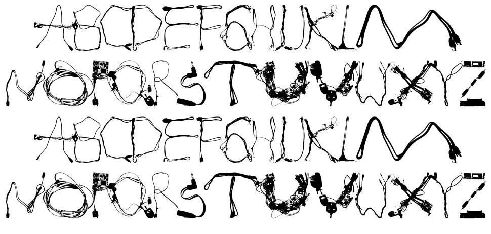 Disconnected font Örnekler