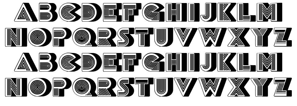 Discoteque font Örnekler