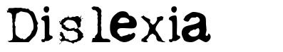 Dislexia font