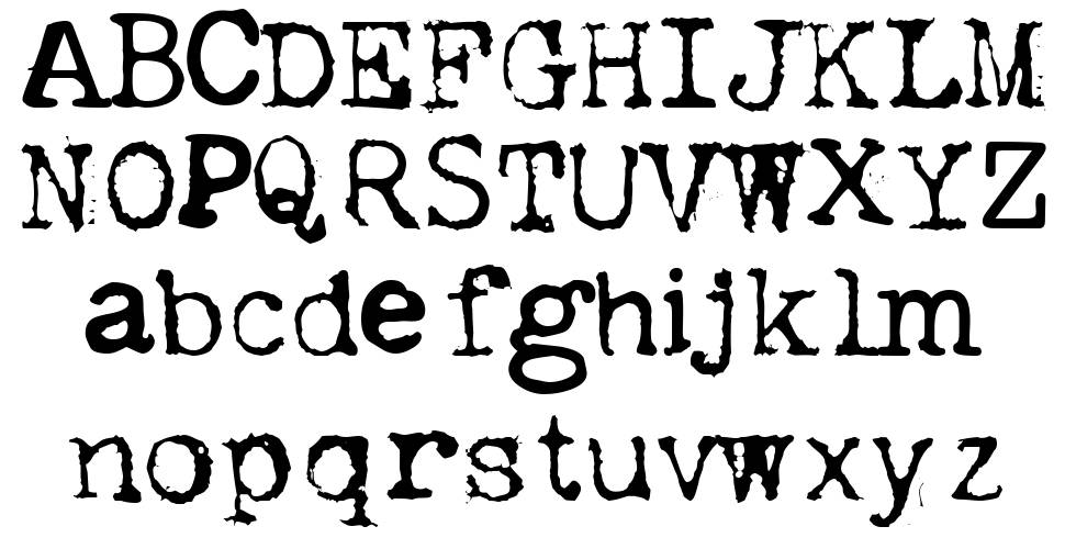 Dislexia 字形 标本