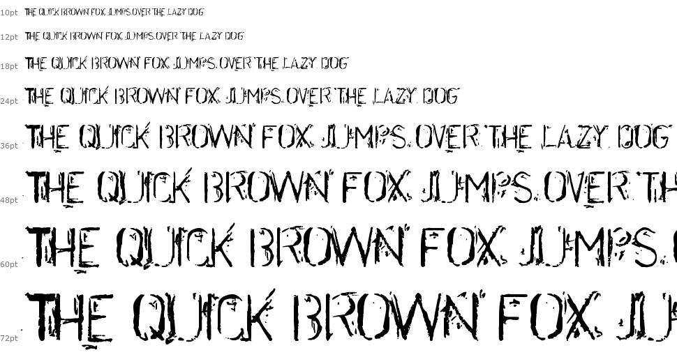 Disordered font Waterfall