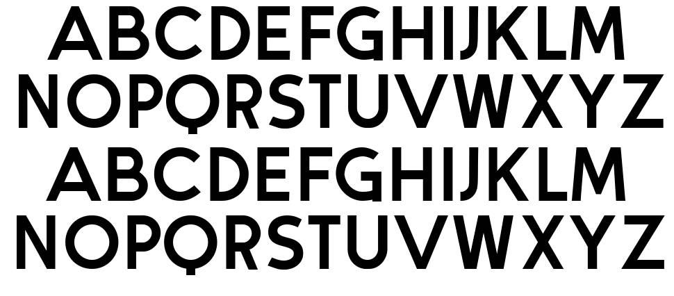 Disoriented font specimens
