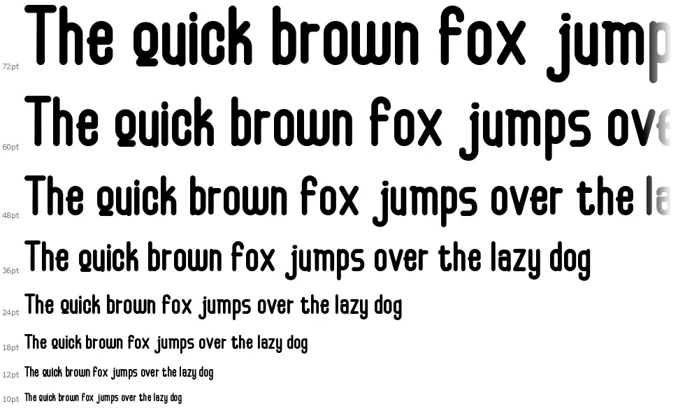 Displayingfont waterfall