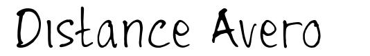 Distance Avero шрифт