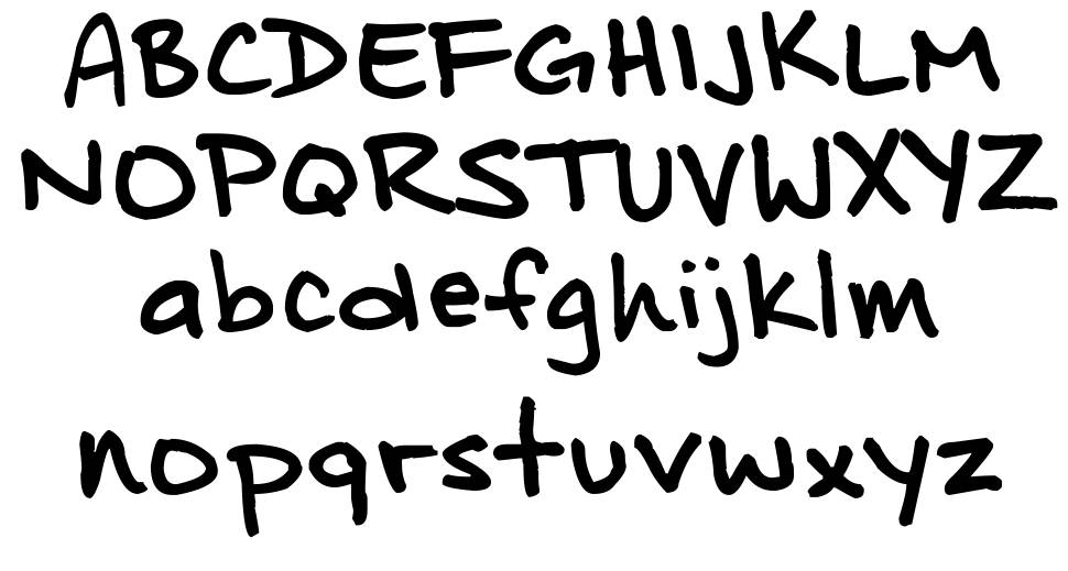Distinctly Dan font Örnekler
