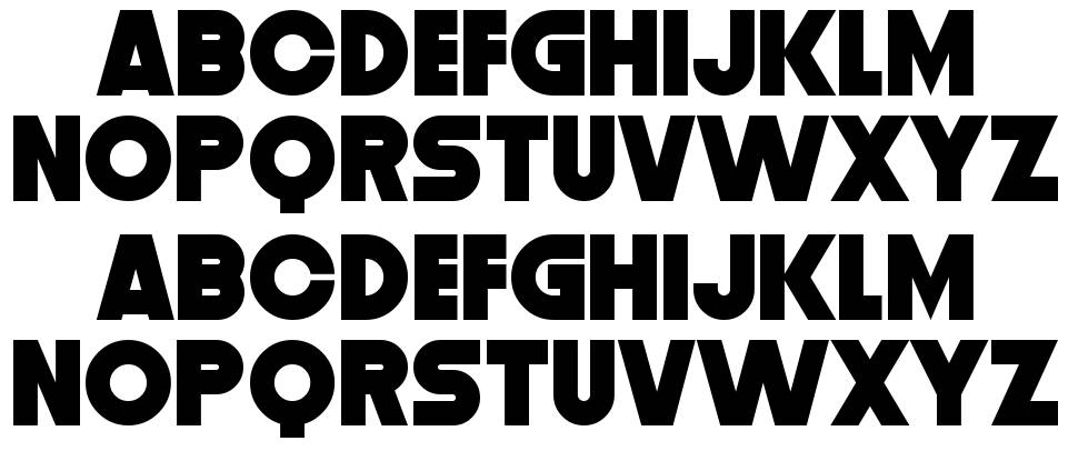 Distortion Dos Digital font specimens