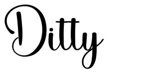 Ditty font