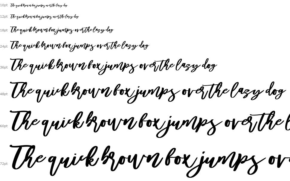 Diveil Script font Şelale