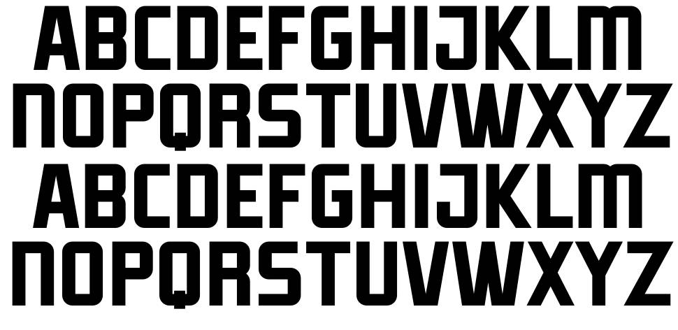Division One font specimens