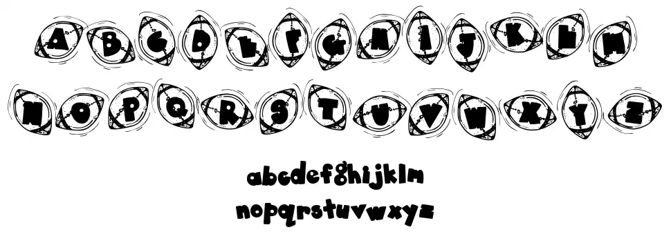 DJ Footballfont specimens