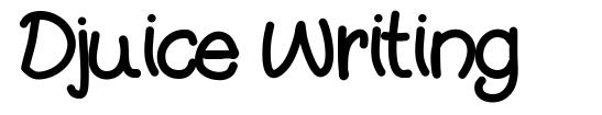 Djuice Writing font