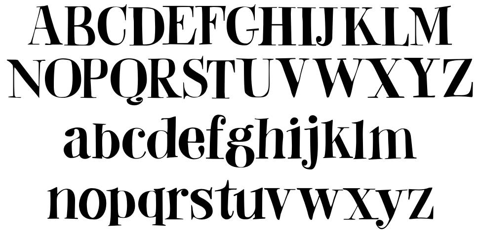 DK Abeille font specimens