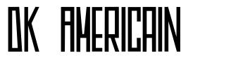DK Americain шрифт