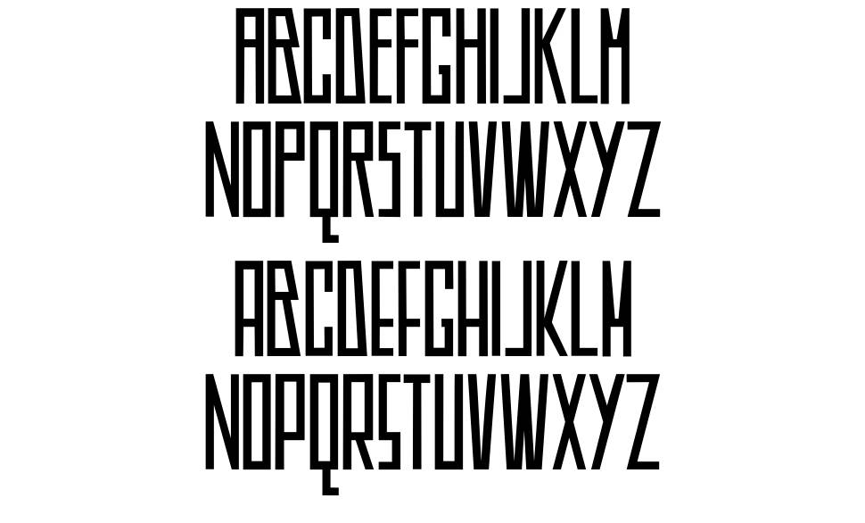 DK Americain font specimens