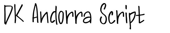 DK Andorra Script шрифт
