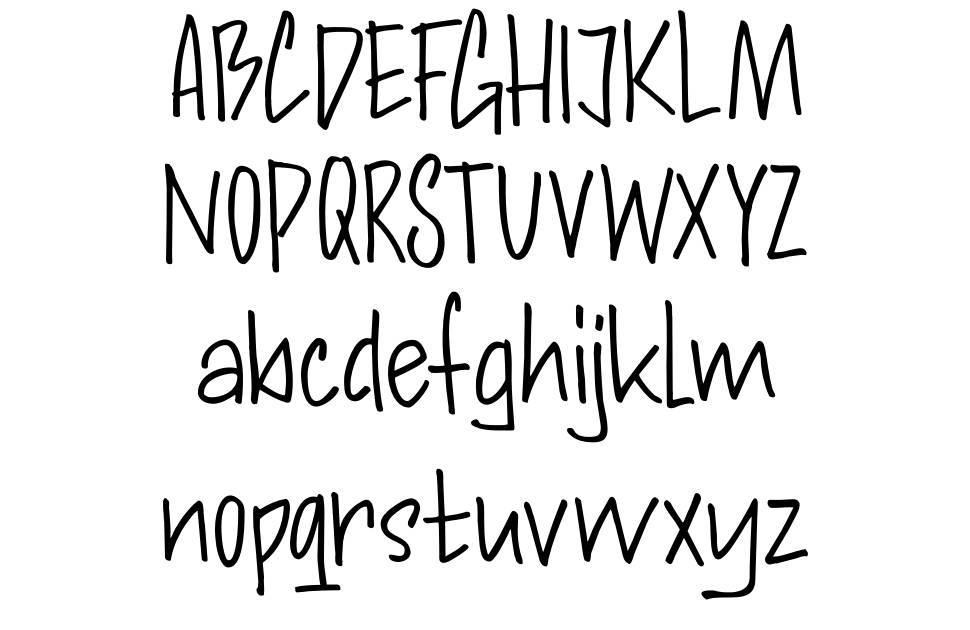 DK Andorra Script フォント 標本