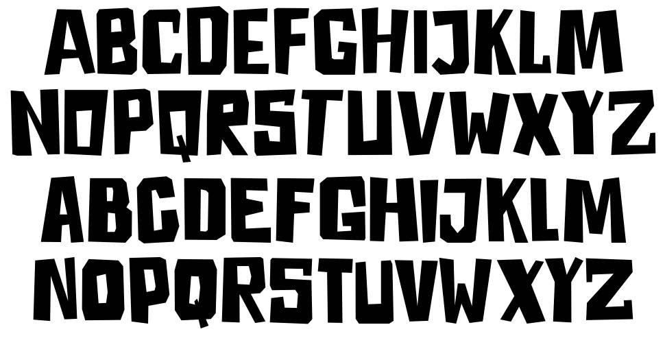 DK Astromonkey font specimens