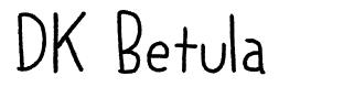 DK Betula шрифт