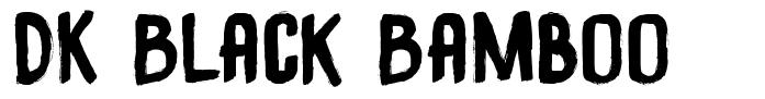 DK Black Bamboo font