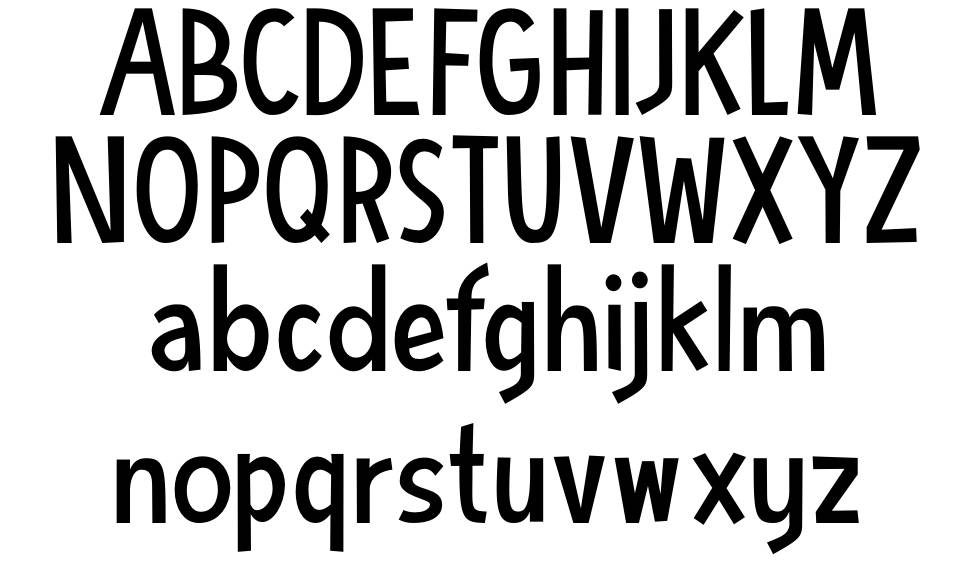 DK Blue Sheep font specimens