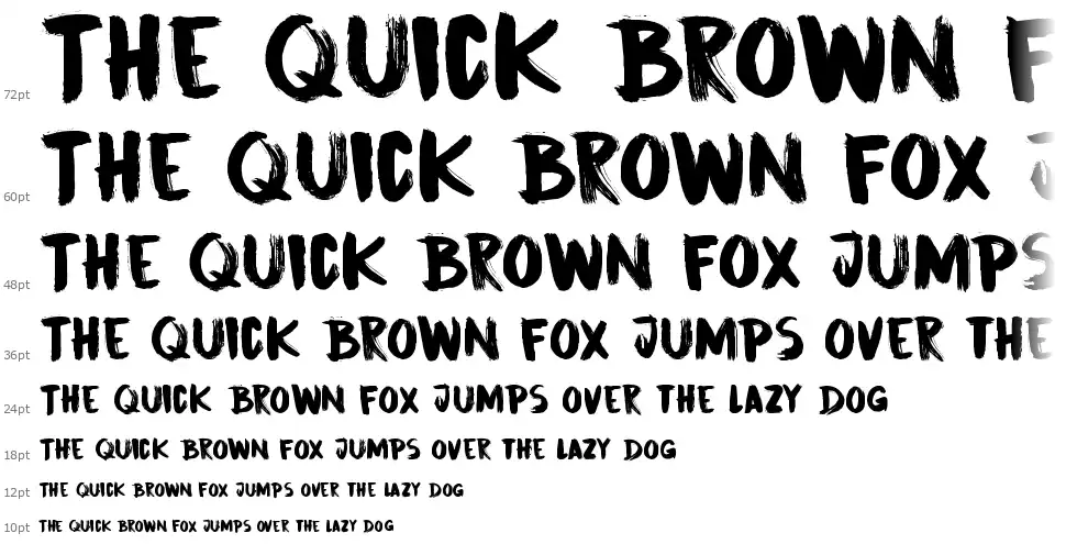 DK Cinnabar Brushfont waterfall
