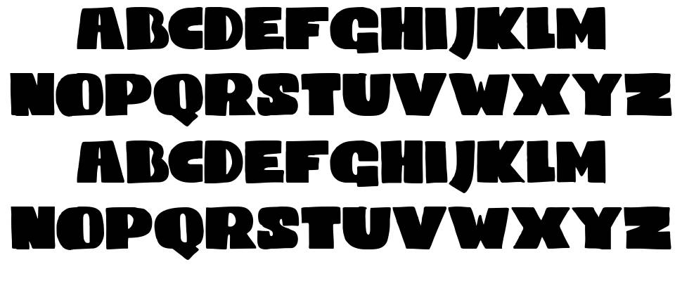 DK Codswallop font specimens