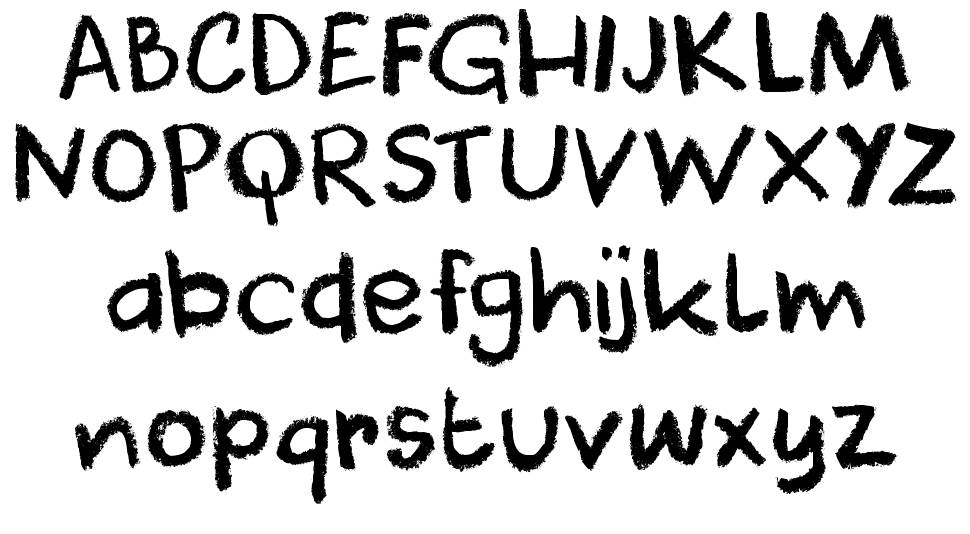 DK Cool Crayon フォント 標本