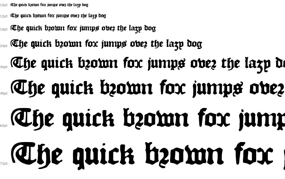 DK Courant font Waterfall