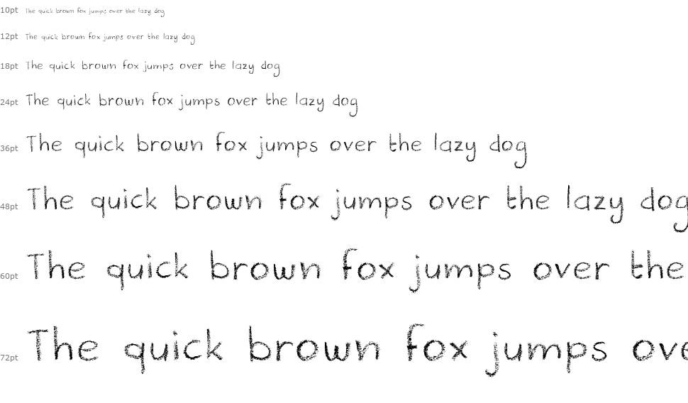 DK Crayonista font Waterfall