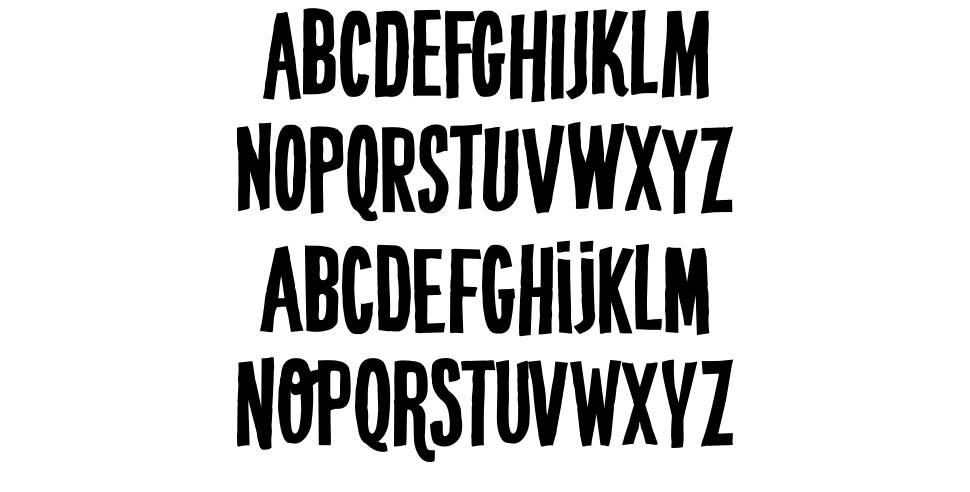 DK Crypt font specimens