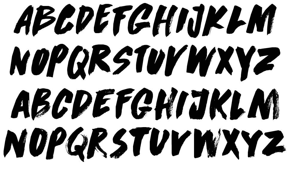 DK Dirrrty font Örnekler