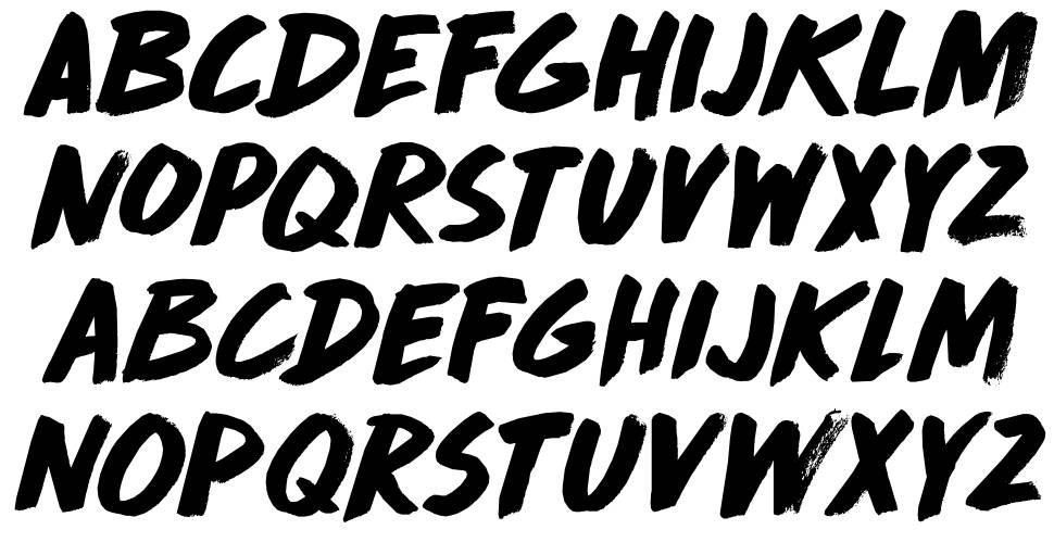 DK Drop Dead Gorgeous font specimens