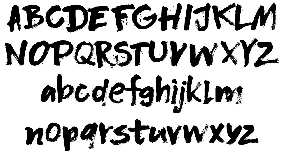 DK Flagellum Dei font Örnekler