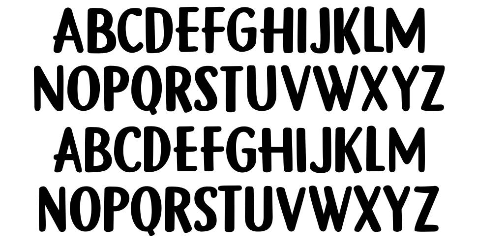 DK Gamboge font specimens