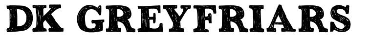 DK Greyfriars шрифт