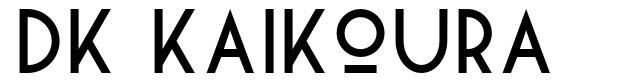 DK Kaikoura шрифт