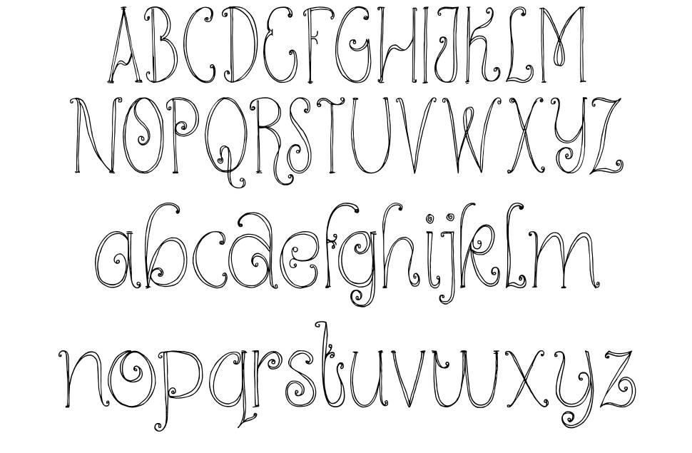DK Kundalini font Örnekler