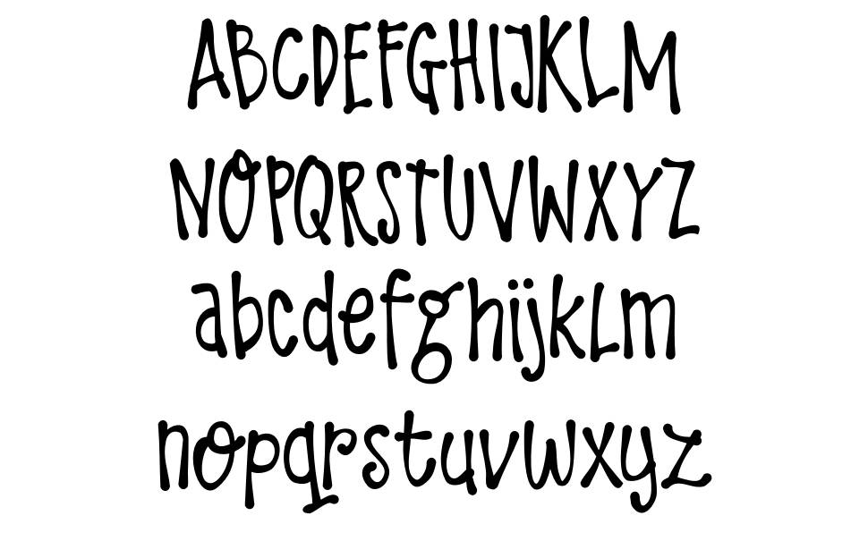 DK Larks' Tongues font Örnekler