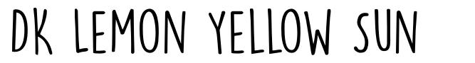 DK Lemon Yellow Sun шрифт