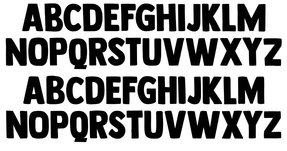 DK Longreach font specimens