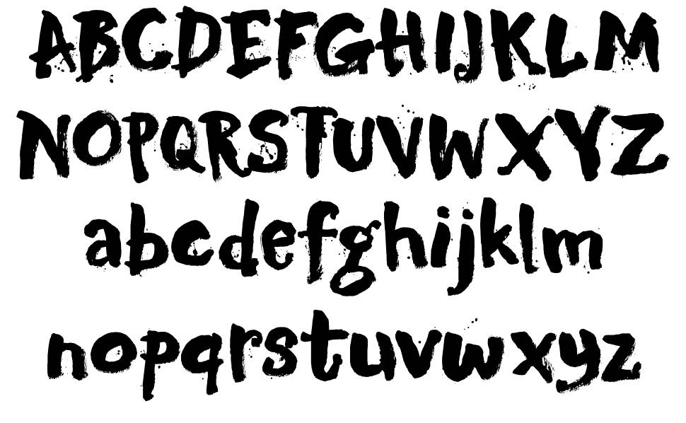 DK Motley Crew font specimens