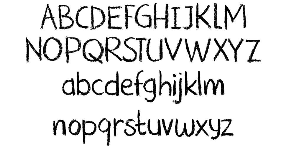 DK Nouveau Crayon font Örnekler