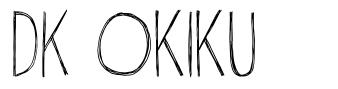 DK Okiku schriftart