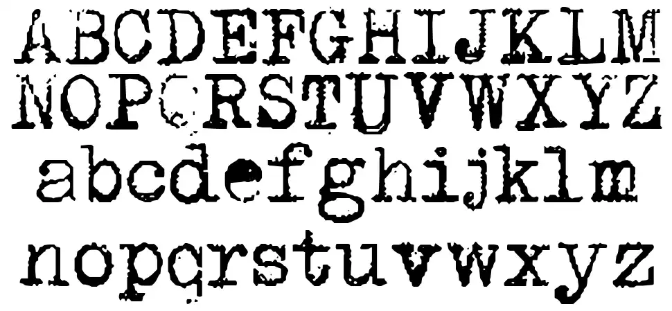 DK P.I.font specimens
