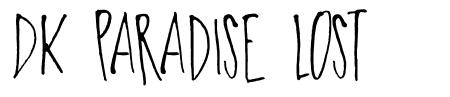 DK Paradise Lost schriftart