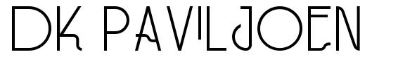 DK Paviljoen шрифт