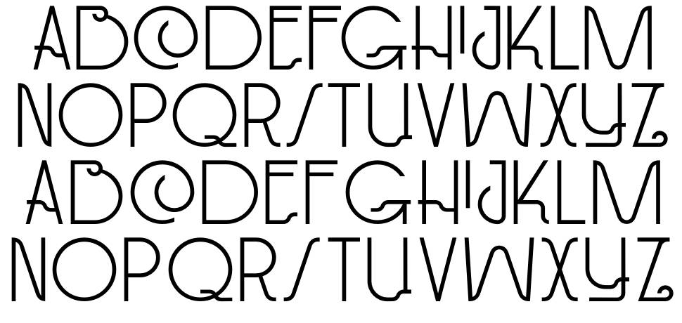 DK Paviljoen font Örnekler